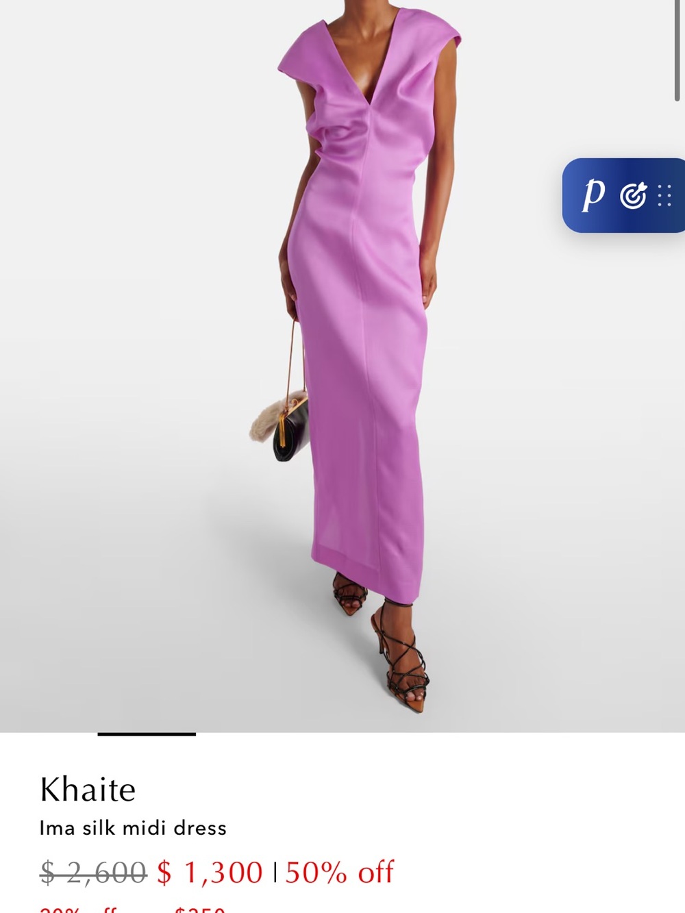 KHAITE Silk Midi Skirt - Lilac